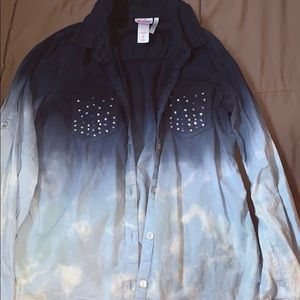 justice long sleeve button up